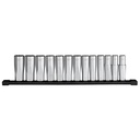 Milwaukee 48-22-9524 13pc 1/2” Drive 12-PT Deep Well Metric Socket Set