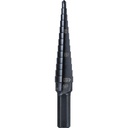 Klein 13-Step Drill Bit, 3/8-Inch Hex, Double Straight Flute, 1/8-Inch to 1/2-Inch (KTSB01)