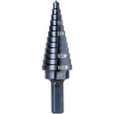 Klein 12-Step Drill Bit, 3/8-Inch Hex, Double Straight Flute, 3/16-Inch to 7/8-Inch (KTSB14)