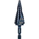 Klein Step Drill Bit, Quick Release, Double Spiral Flute, 3/16 to 7/8-Inch (QRST14)