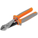 Klein Diagonal Cutting Pliers, Insulated, High Leverage, 8-Inch (2288RINS)