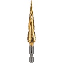 Klein 13-Step Drill Bit, Double-Fluted, 1/8-Inch to 1/2-Inch (25964)