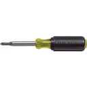 Klein Multi-Bit Screwdriver / Nut Driver, 5-in-1, Phillips, Slotted Bits (32476)