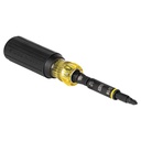 Klein Impact Rated Multi-Bit Screwdriver / Nut Driver, 11-in-1 (32500HD)