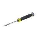 Klein Multi-Bit Electronics Screwdriver, 4-in-1, Phillips, Slotted Bits (32581)