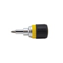Klein Multi-Bit Ratcheting Screwdriver, 6-in-1, Stubby, Ph, Sl, Nut Bits (32593)