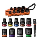 Klein 3/8-Inch Drive Grab-And-Go Impact Socket Set, SAE, 10-Piece (33809)