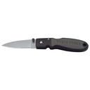 Klein Lightweight Lockback Knife, 2-3/8-Inch Drop Point Blade, Black Handle (44002)