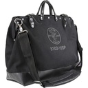 Klein Deluxe Tool Bag, Black Canvas, 13 Pockets, 18-Inch (510218SPBLK)