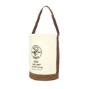 Klein Canvas Bucket with Leather Bottom, 12-Inch (5104)