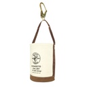Klein Canvas Bucket, Leather Bottom, Connection Points, 12-Inch (5104OCTO)