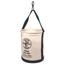 Klein Canvas Bucket, Straight Wall with Swivel Snap and Drain Holes, 12-Inch (5109S)