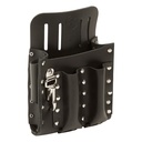 Klein Leather Tool Pouch with Knife Snap, 5-Pocket (5126)