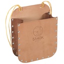 Klein Leather Tool Bag with Strap, 9 x 7 x 3.25-Inch (5140K)
