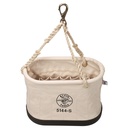 Klein Canvas Bucket, 15-Pocket Oval Bucket with Swivel Snap (5144S)