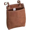 Klein Tool Bag, Leather All-Purpose Pouch with Belt Straps, 9 x 3 x 8-Inch (5146)