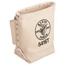 Klein Tool Bag, Bull-Pin and Bolt Bag, Tunnel Loop, Canvas, 5 x 10 x 9-Inch (5416T)
