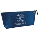 Klein Zipper Bag, Large Canvas Tool Pouch, 18-Inch, Blue (5539LBLU)