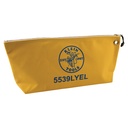 Klein Zipper Bag, Large Canvas Tool Pouch, 18-Inch, Yellow (5539LYEL)