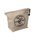 Klein Zipper Bag, Canvas Tool Pouch, 10-Inch, Natural (5539NAT)