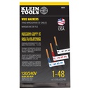 Klein Wire Marker Book, 120/240V 3 Phase 1-48 (56251)
