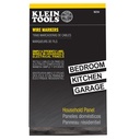 Klein Wire Marker Book, Household Electrical Panel (56254)