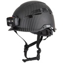 Klein Safety Helmet, Premium KARBN™ Pattern, Vented, Class C, Headlamp (60517)