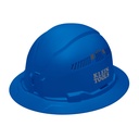 Klein Hard Hat, Vented, Full Brim Style, Blue (60871BR)
