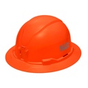 Klein Hard Hat, Non-Vented, Full Brim Style, High Visibility Orange (60930)