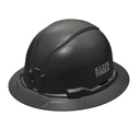 Klein Hard Hat, Non-Vented, Full Brim Style, Black (60960)