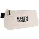 Klein Zipper Bag, Extra-Long Canvas Tool Pouch, 16-Inch, Natural (62042)