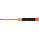 Klein Insulated Precision Screwdriver, 3/32-Inch Slotted, 3-Inch Shank (6243INS)
