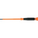 Klein Insulated Precision Screwdriver, 1/8-Inch Slotted, 4-Inch Shank (6254INS)