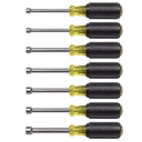 Klein Nut Driver Set, Metric Nut Drivers, 3-Inch Shafts, 7-Piece (65160)