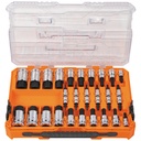 Klein 65233 Knurled Hex Bit Socket Set, SAE and Metric, 32-Piece 