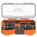 Klein KNECT™ Quad-12 Heavy-Duty Impact Flip Sockets, SAE, 6-Piece, 1/4 and 3/8-Inch Drive (653QS)