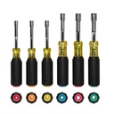 Klein Metric Magnetic Color-Coded Hollow-Shaft Heavy-Duty Nut Driver Set, 6-Piece (65456MAGM)