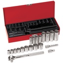 Klein 3/8-Inch Drive Socket Wrench Set, 20-Piece (65508)