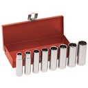 Klein 1/2-Inch Drive Deep Socket Wrench Set, 8-Piece (65514)