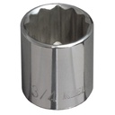 Klein 5/8-Inch Standard 12-PT Socket, 3/8-Inch Drive (65704)