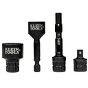 Klein KNECT™ 1/4-Inch Drive (S) Impact Socket Adapter Set (65KADPS)