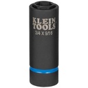 Klein 2-in-1 Impact Socket, 6-PT, 3/4 and 9/16-Inch (66004)