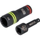 Klein 3-in-1 Flip Impact Socket, 1/2-Inch Drive (66044)