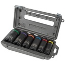 Klein 1/2-Inch Drive 2-in-1 Impact Socket Set, 6-PT, 6-Piece (66060)