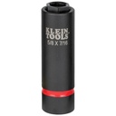 Klein 2-in-1 Impact Socket, 6-PT, 5/8 and 7/16-Inch, 1/2-Inch Drive (66062)