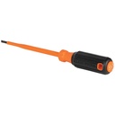 Klein Insulated Screwdriver, 3/16-Inch Cabinet, 6-Inch Round Shank (6816INS)