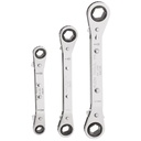 Klein Reversible Ratcheting Box Wrench Set, 3-Piece (68244)