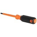 Klein Insulated Screwdriver, #2 Phillips, 4-Inch Round Shank (6834INS)