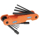Klein Pro Folding Hex Key Set, 10-Key, Metric Sizes (70550M)