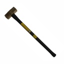 Klein Brass Sledge Hammer, Rubber Handle, 14-Pound (7HBRFRH14)